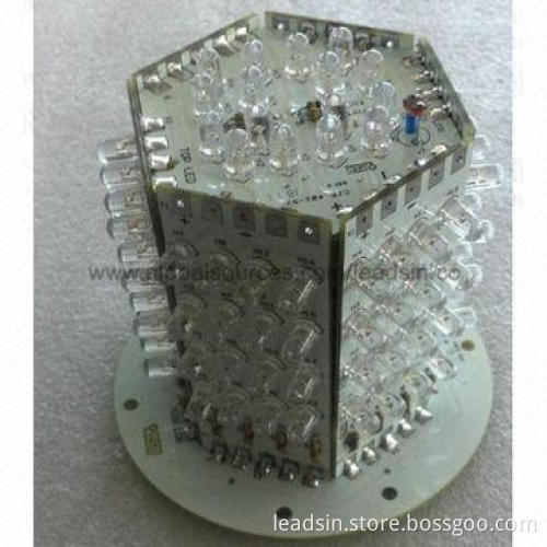 Aluminum Base PCBA for LEDs, with 1.0mm Board Thickness